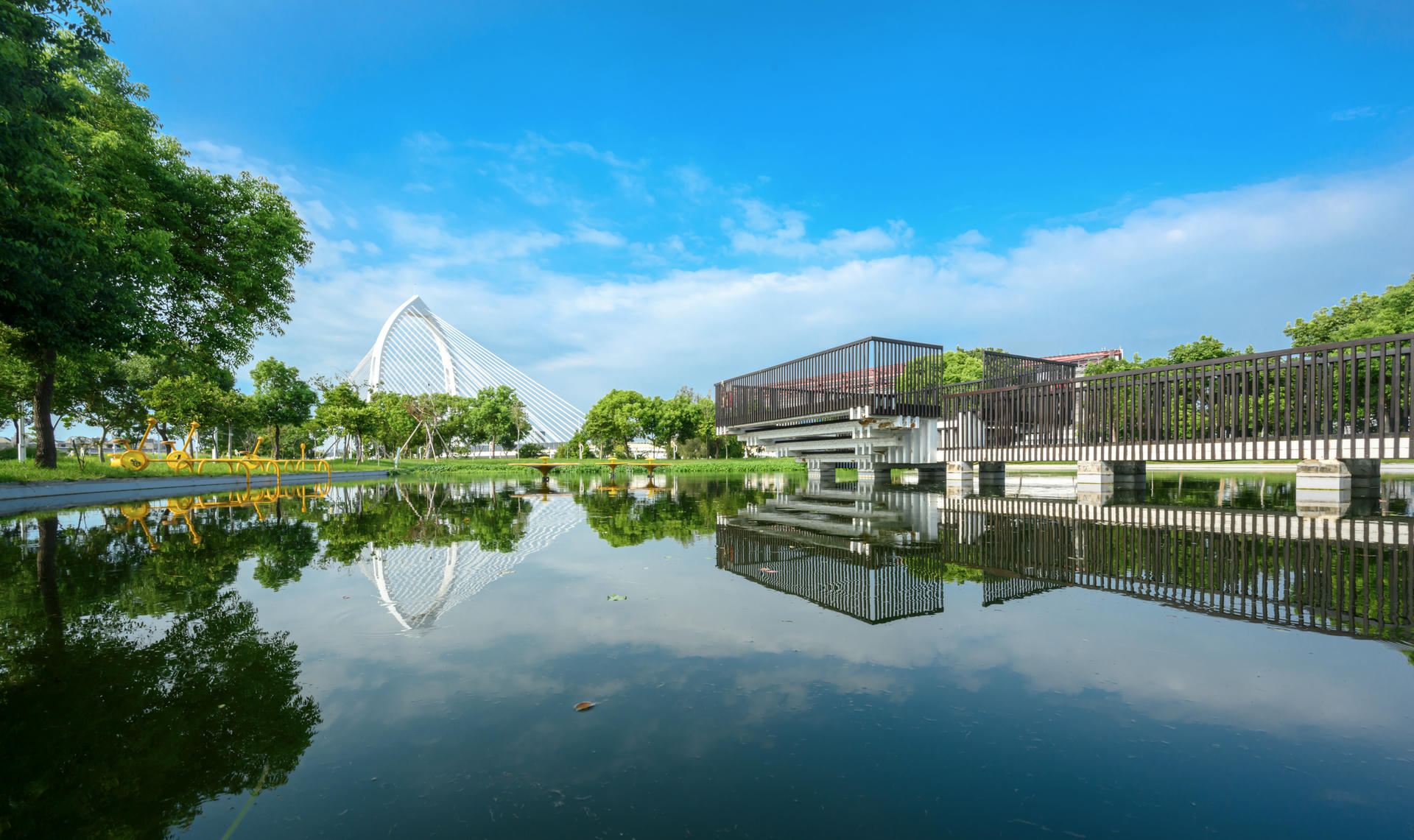 中央公園 抹茶湖
